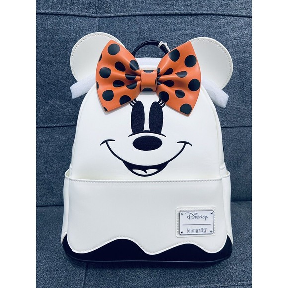 Loungefly Disney Ghost Minnie Glow In The Dark Backpack & Wallet Set N… - Picture 12 of 16